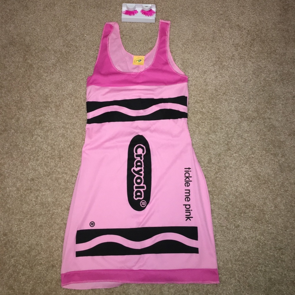 Pink crayon costume